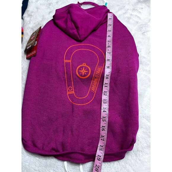 Life’s logo purple hoodie / sweater dog size large - Picture 4 of 9